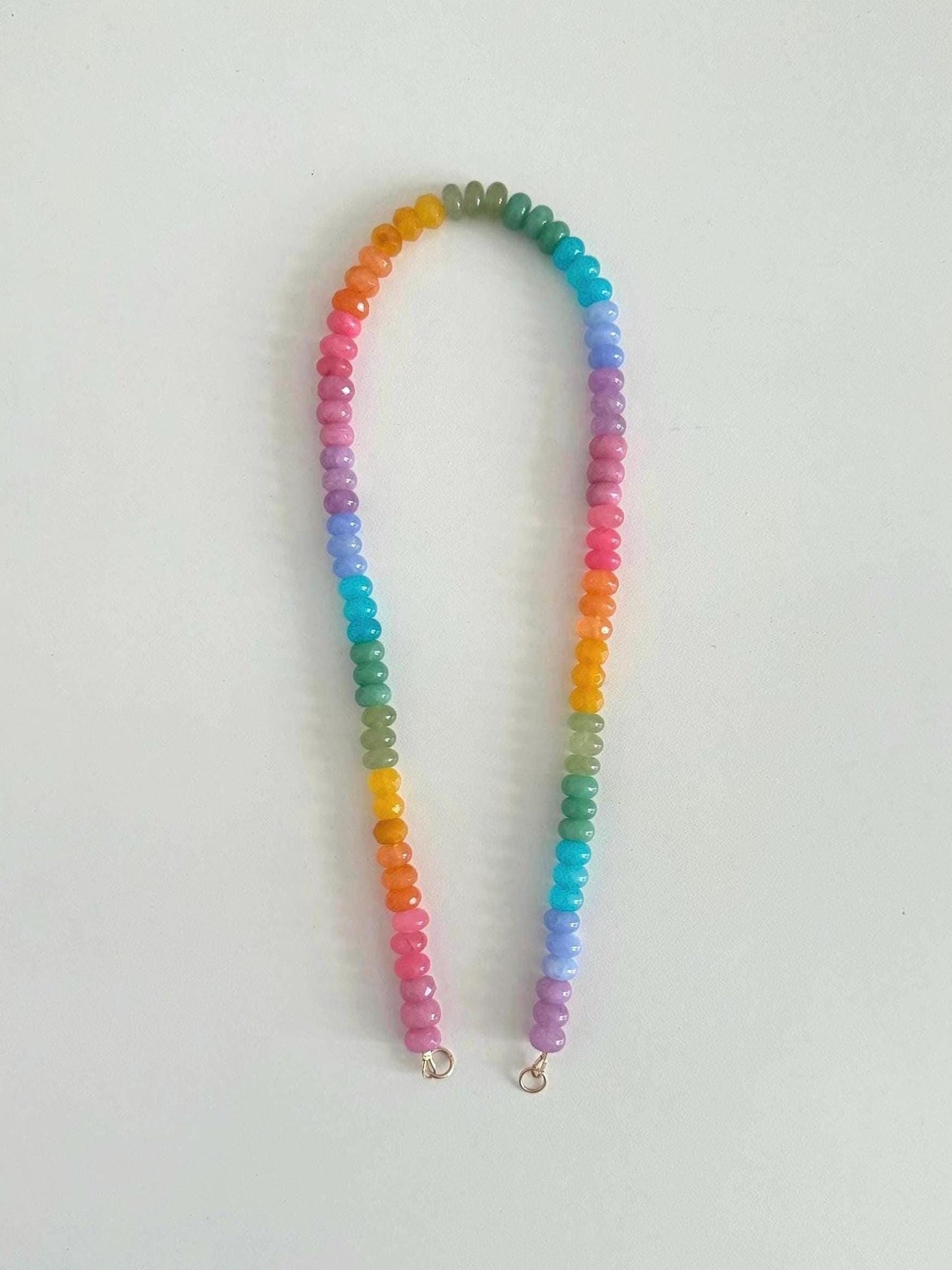 Tropical Fruit, TANGO MANGO Necklace: one of a kind ombré gemstone necklace in juicy, exotic colors of delicious mangos and tropical fruit