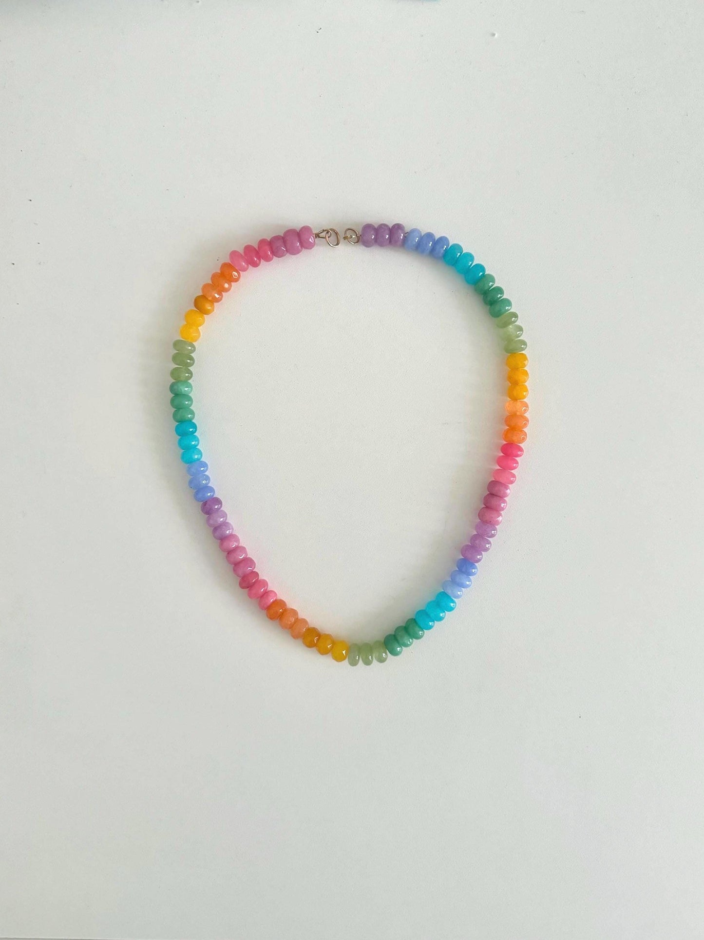 Tropical Fruit, TANGO MANGO Necklace: one of a kind ombré gemstone necklace in juicy, exotic colors of delicious mangos and tropical fruit