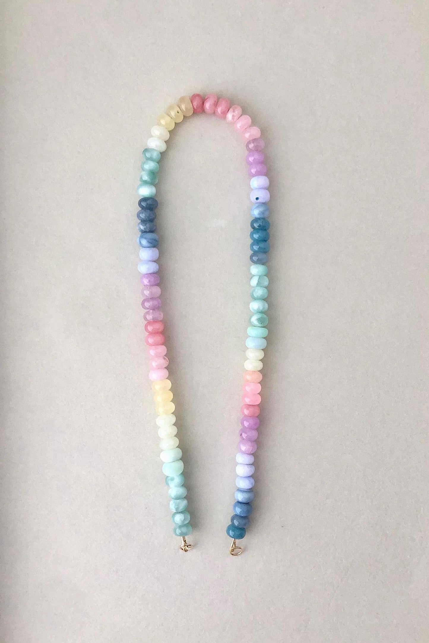 Cactus Blossom CB2 Aloe View Necklace: one of a kind ombré gemstone necklace inspired by west coast blooming cactus, series