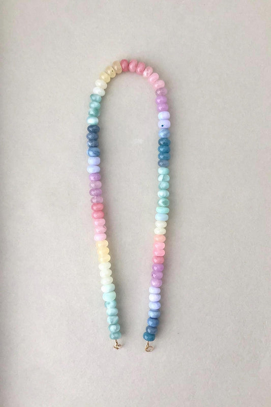 Cactus Blossom CB2 Aloe View Necklace: one of a kind ombré gemstone necklace inspired by west coast blooming cactus, series