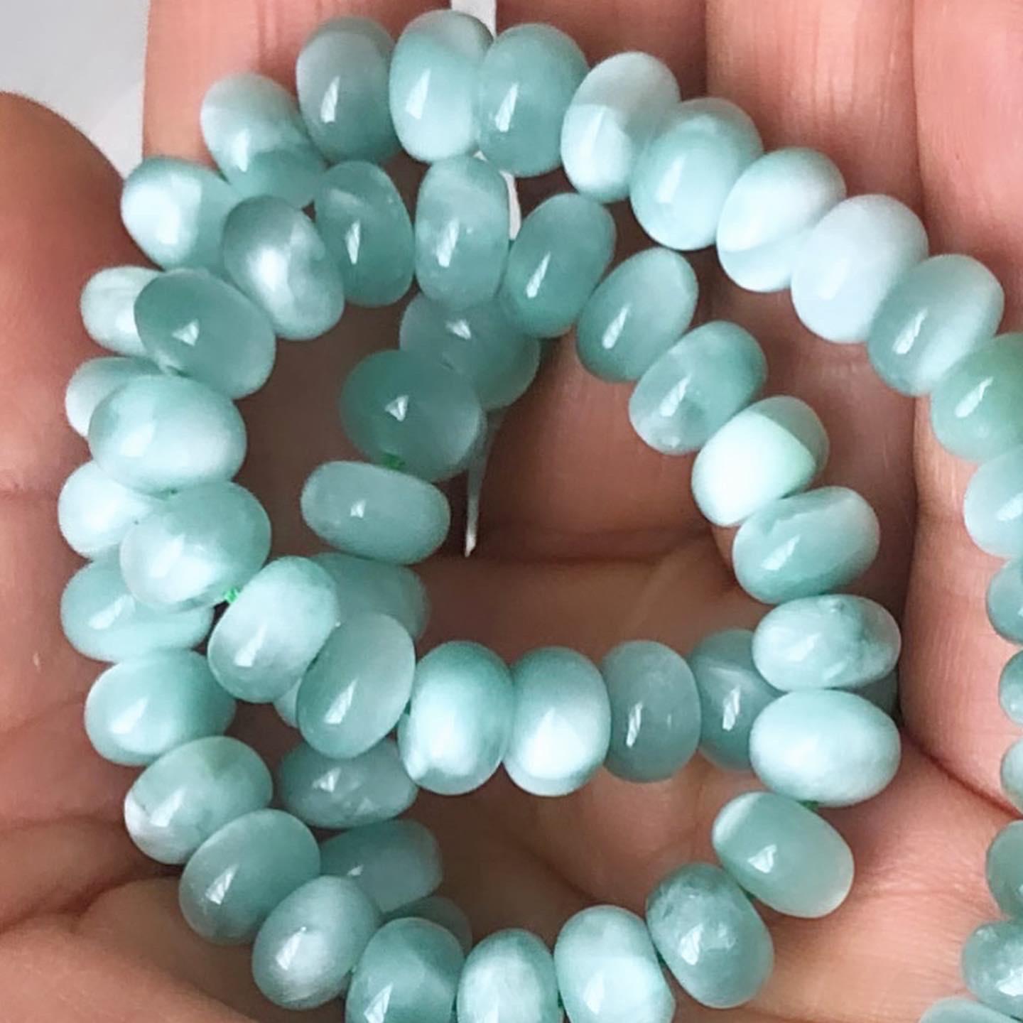 Cactus Blossom CB2 Aloe View Necklace: one of a kind ombré gemstone necklace inspired by west coast blooming cactus, series